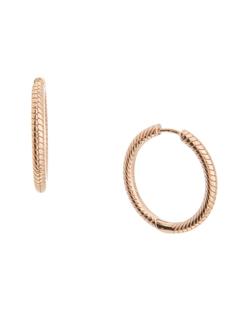 Pandora Moments 14K Rose Gold Plated Hoop Earrings