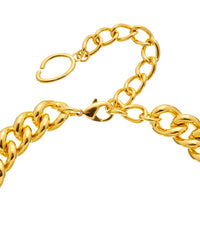 Oscar De La Renta Orchid Cuban Link Necklace