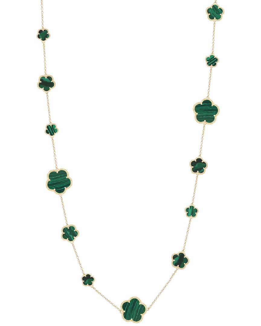 JANKUO Jankuo Flower 14K Plated 3 Sizes Flower Station Necklace