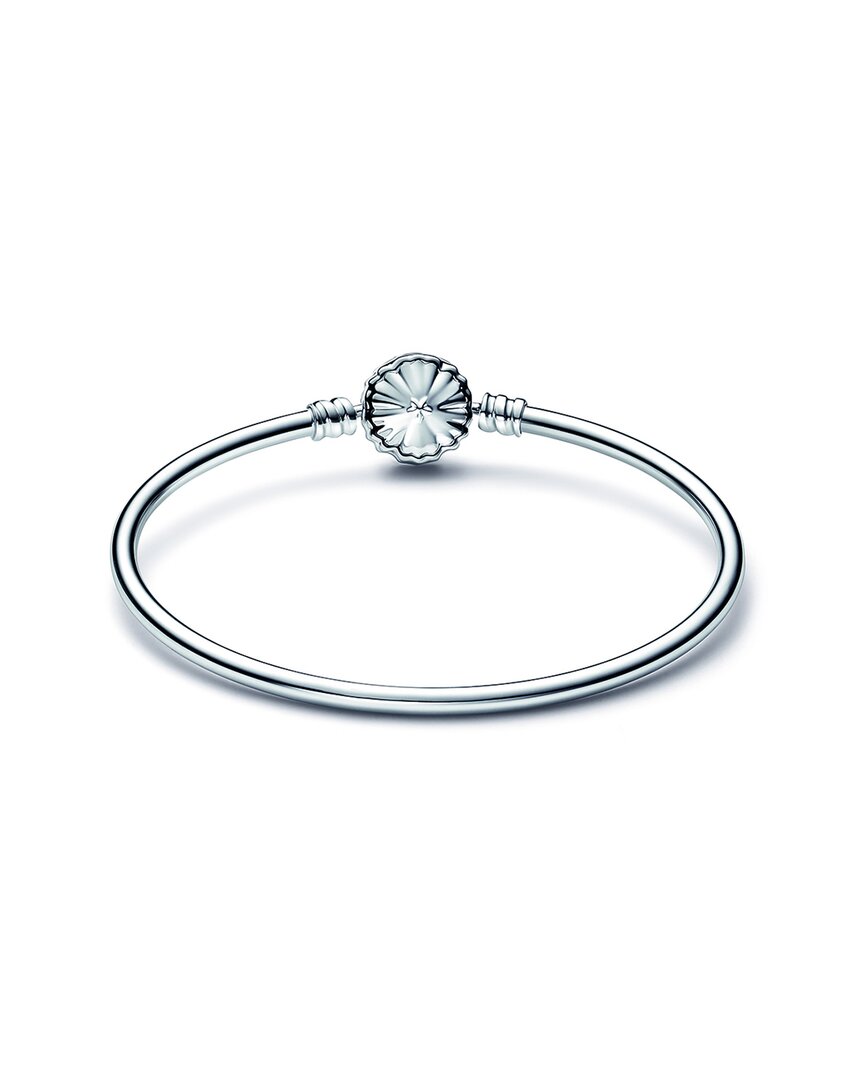 Pandora Moments Silver Snowflake Bangle Bracelet