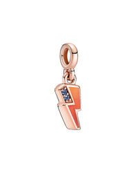 Pandora Me 14K Rose Gold Plated Crystal Lightning Mini Dangle Charm