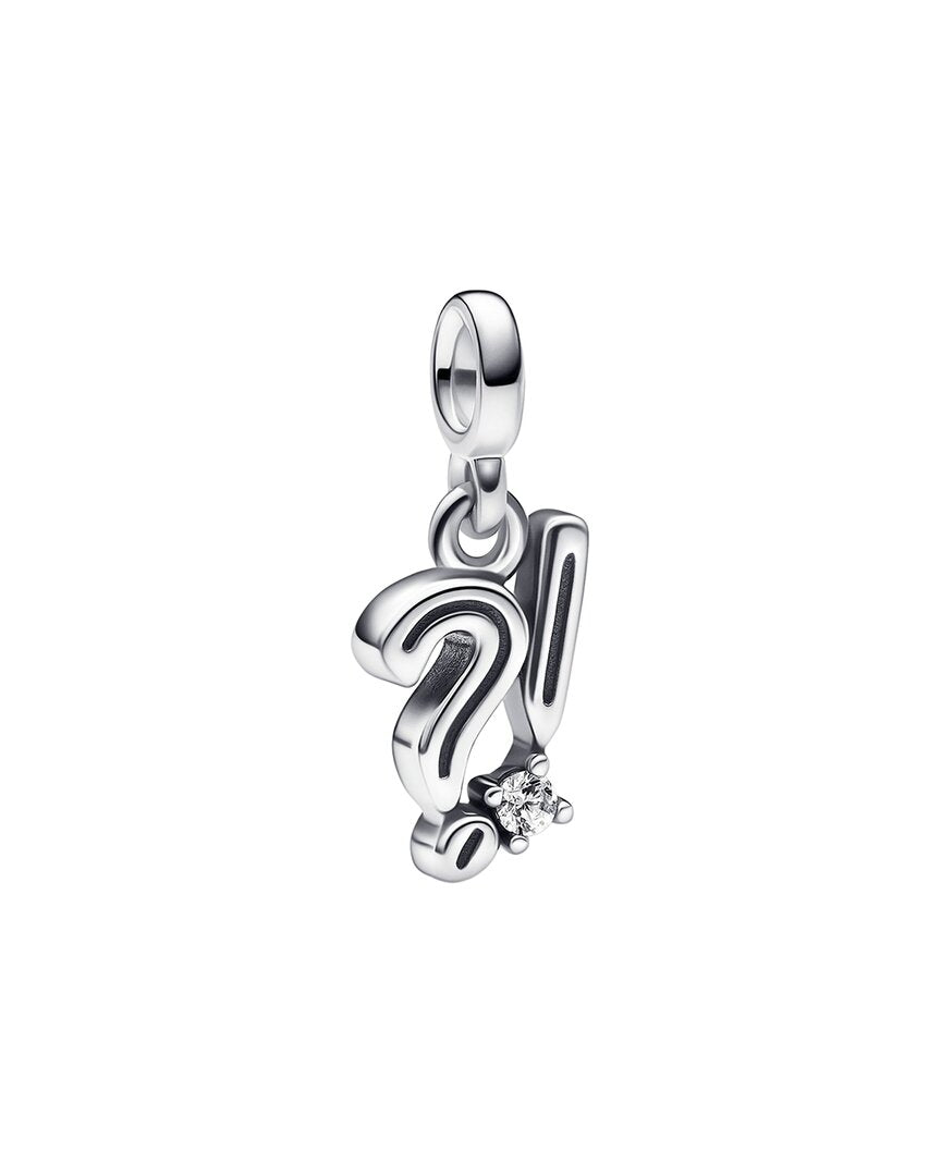 Pandora Pandora Me Silver Cz Express & Exclaim Mini Dangle Charm