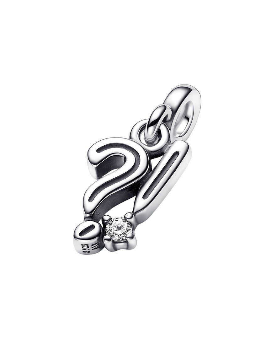 Pandora Pandora Me Silver Cz Express & Exclaim Mini Dangle Charm