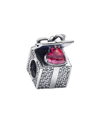 Pandora Pandora Moments Silver Cz Sparkling Gift Box Charm