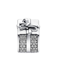 Pandora Pandora Moments Silver Cz Sparkling Gift Box Charm