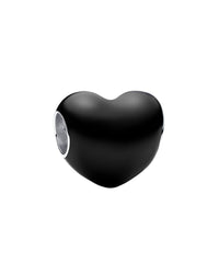 Pandora Pandora Moments Silver Black Heart Charm