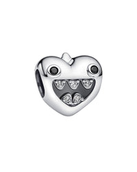Pandora Pandora Moments Silver Cz Mum's Little Monsters Heart Charm