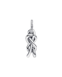 Pandora Pandora Moments Silver Cz Pava Infinity Knot Dangle Charm