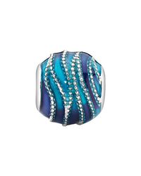 Pandora Pandora Moments Silver Blue Wave Charm