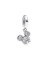 Pandora Pandora X Disney Silver Mickey Mouse Sparkling Head Silhouette Dangle Charm