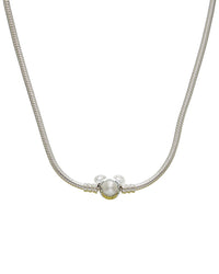 Pandora X Disney Silver Mickey Mouse Snake Chain Necklace