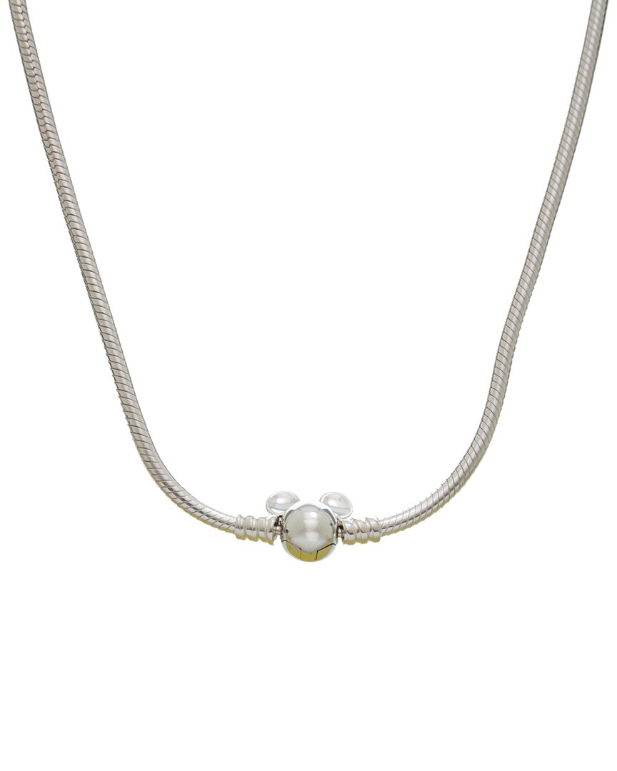 Pandora X Disney Silver Mickey Mouse Snake Chain Necklace