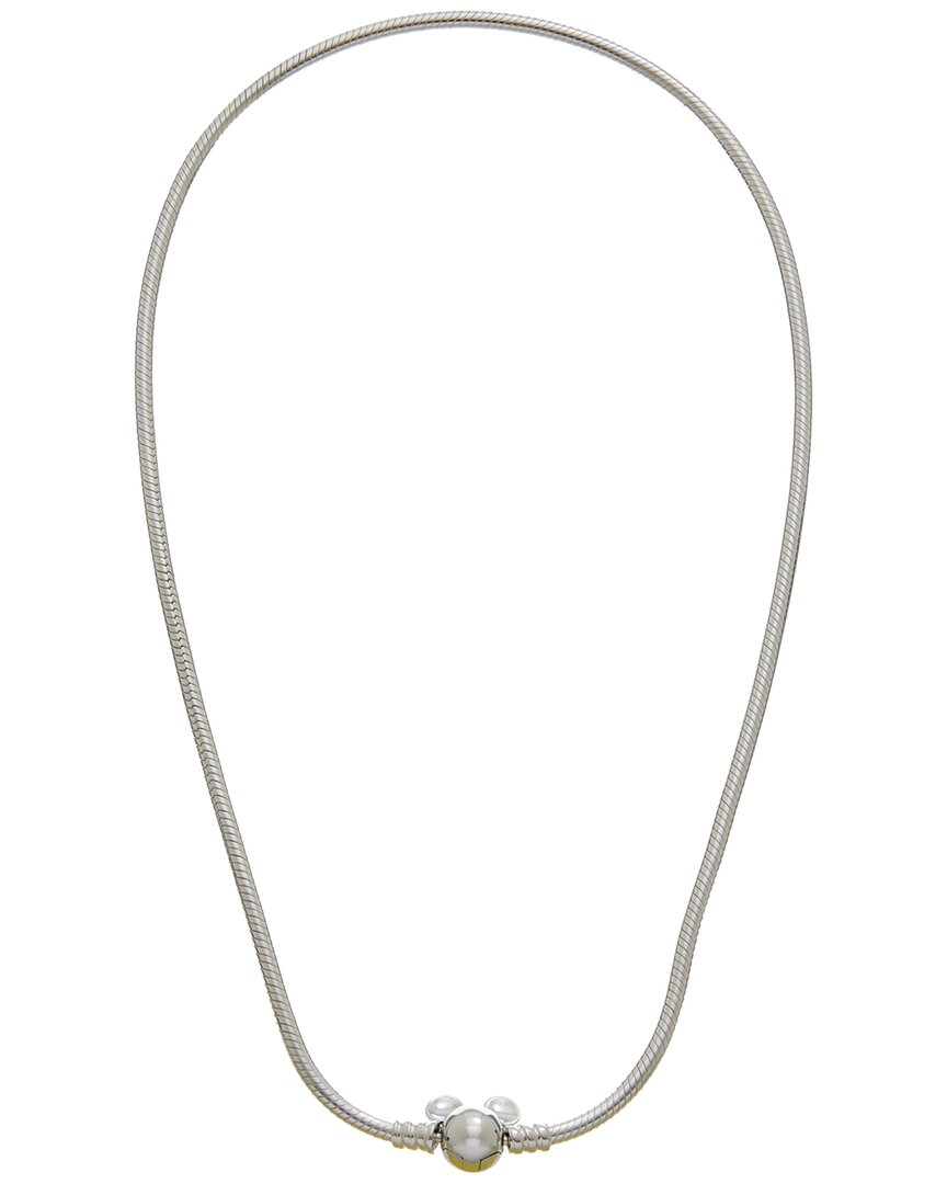 Pandora X Disney Silver Mickey Mouse Snake Chain Necklace