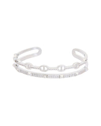 Juvell Juvell 18K Plated Cz Bangle Bracelet