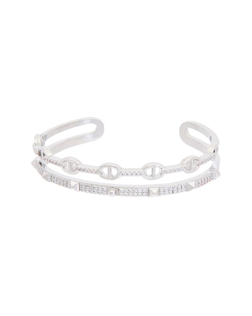 Juvell Juvell 18K Plated Cz Bangle Bracelet
