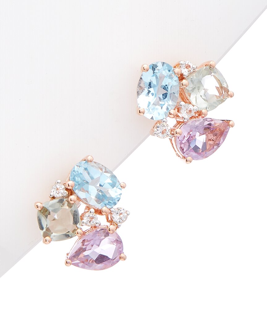 Rina Limor Rina Limor Vermeil 4.69 Ct. Tw. Gemstone Earrings