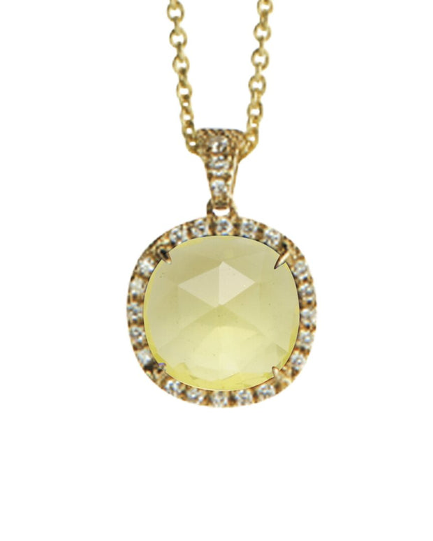 Marco Bicego Jaipur Color 18K 0.17 Ct. Tw. Diamond & Lemon Citrine Pendant