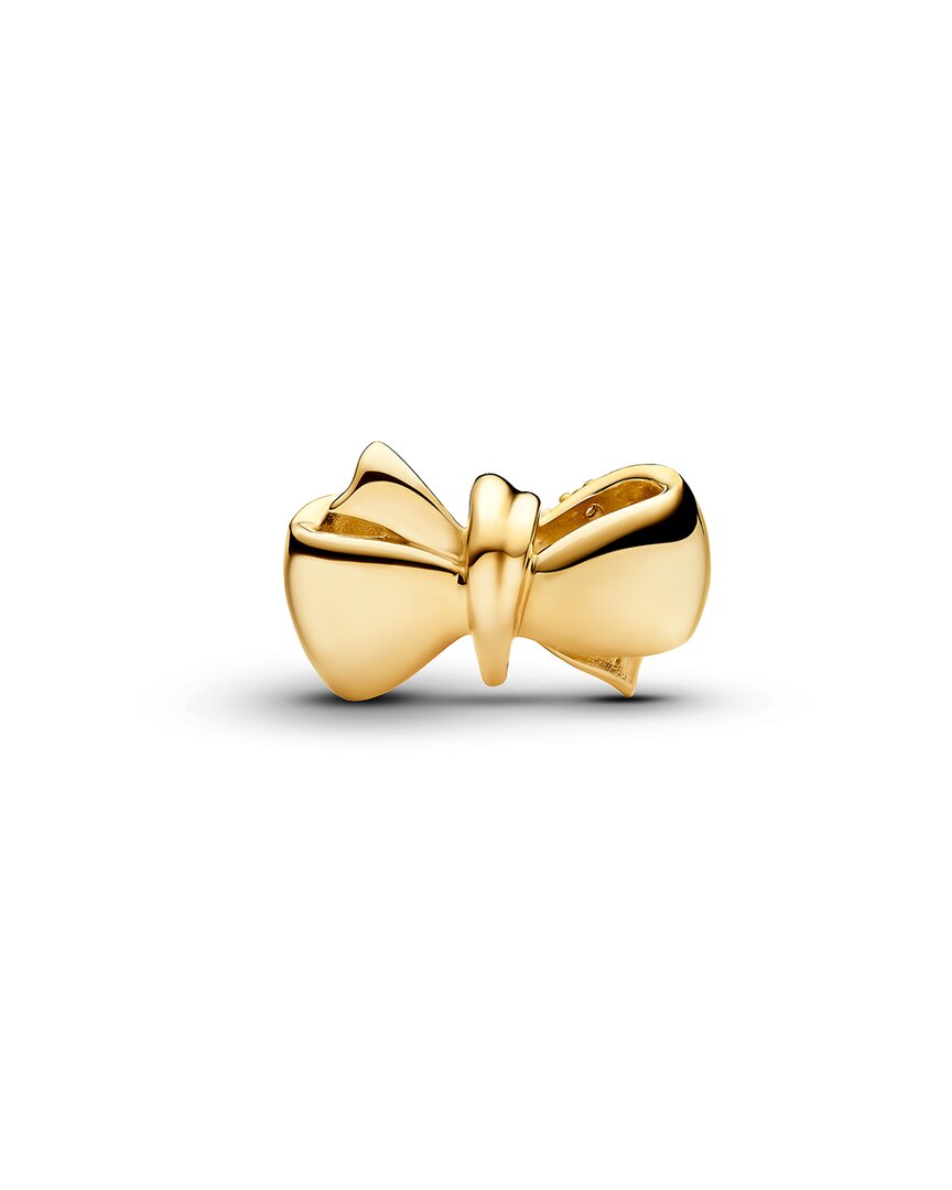 Pandora Pandora Moments 14K Plated Cz Sparkling Bow Charm