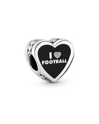 Pandora Pandora Moments Silver I Heart Football Charm