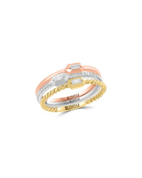 Effy Fine Jewelry Gold Over Silver 0.17 Ct. Tw. Diamond Ring