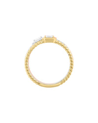 Effy Fine Jewelry Gold Over Silver 0.17 Ct. Tw. Diamond Ring