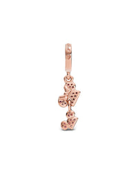 Pandora Disney 14K Rose Gold Plated Cz Disney Parks Minnie & Mickey Dangle