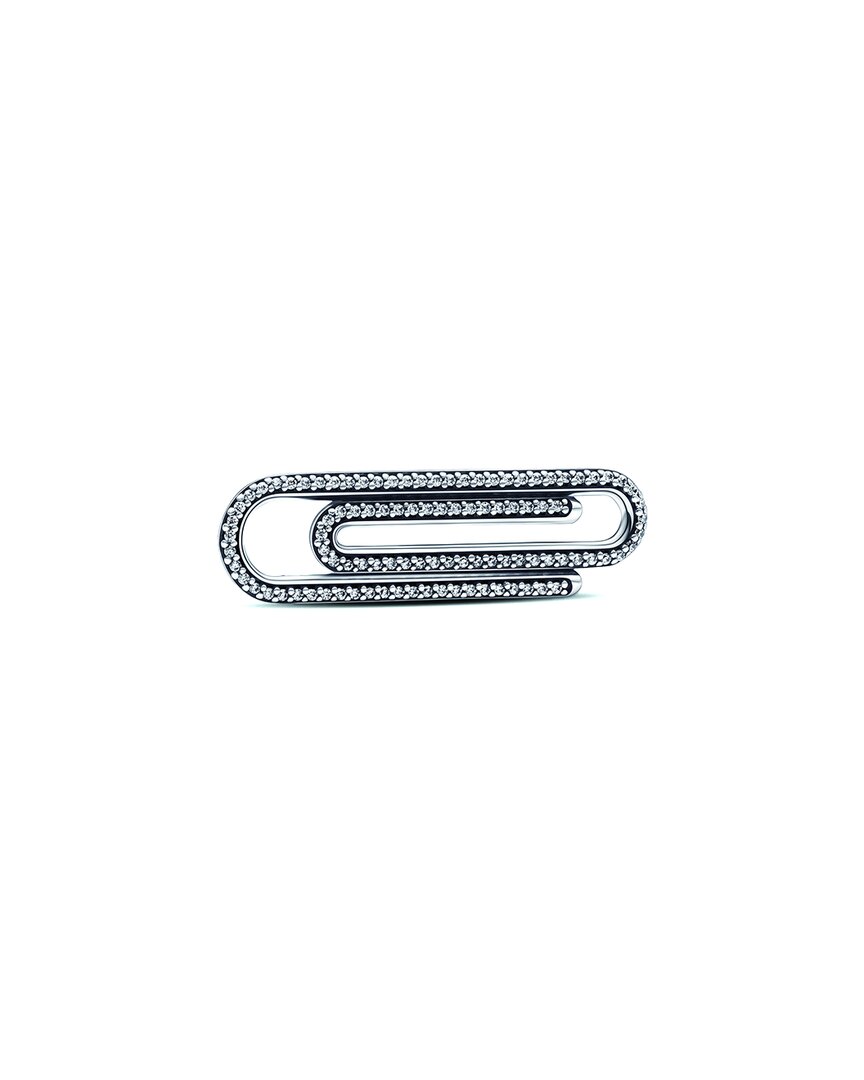 Pandora Me Silver Cz Paperclip Link Charm