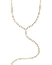 Cloverpost Jana 14K Plated Cz Tennis Lariat Necklace