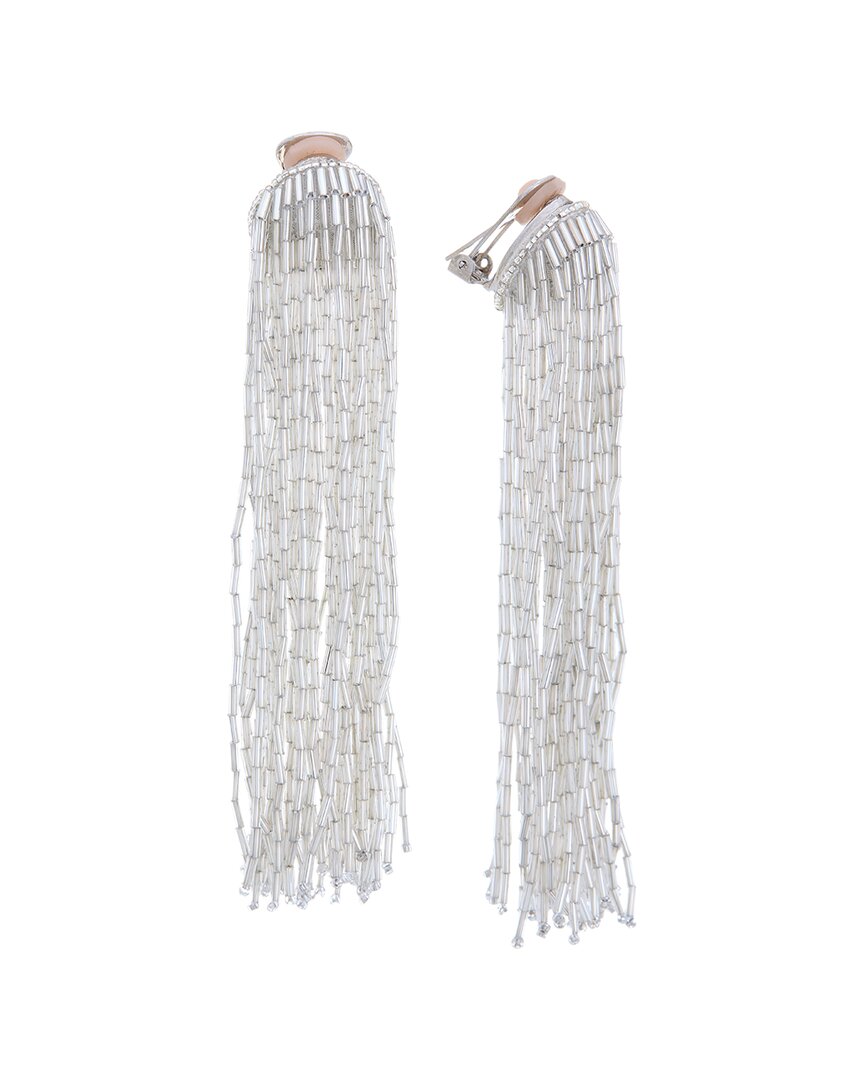 Oscar De La Renta Cascade Tassel Drop Earrings