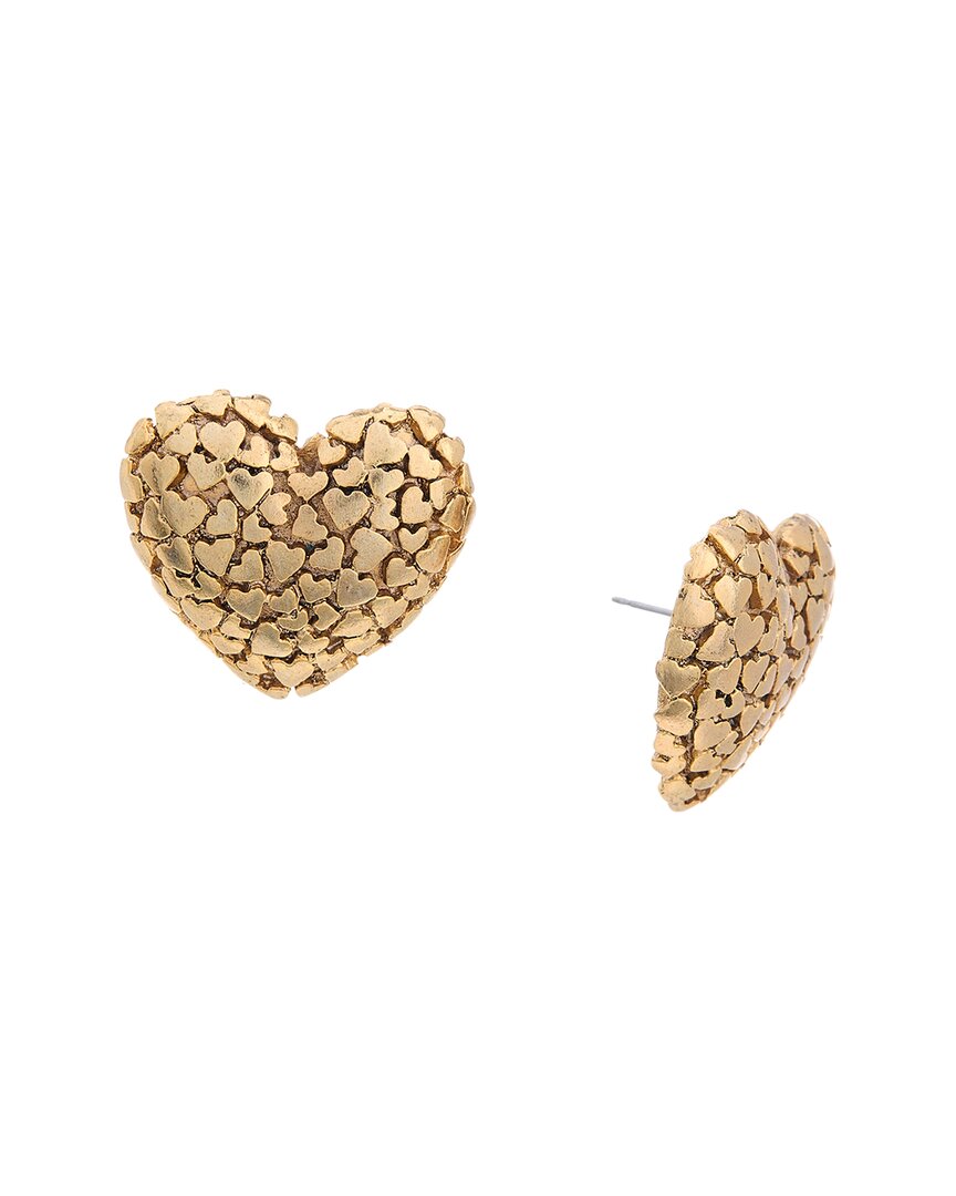 Oscar De La Renta Heart Clusters Earrings
