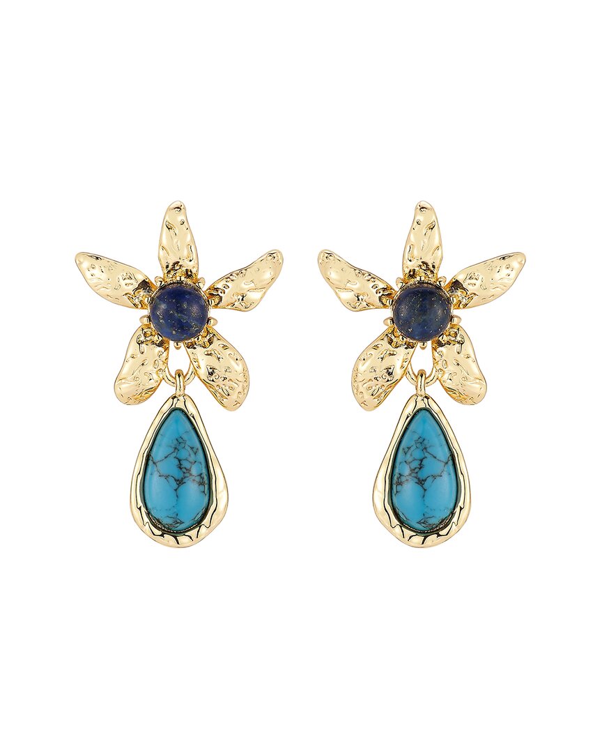 Mignonne Gavigan 14K Plated Gemstone Cz Earrings