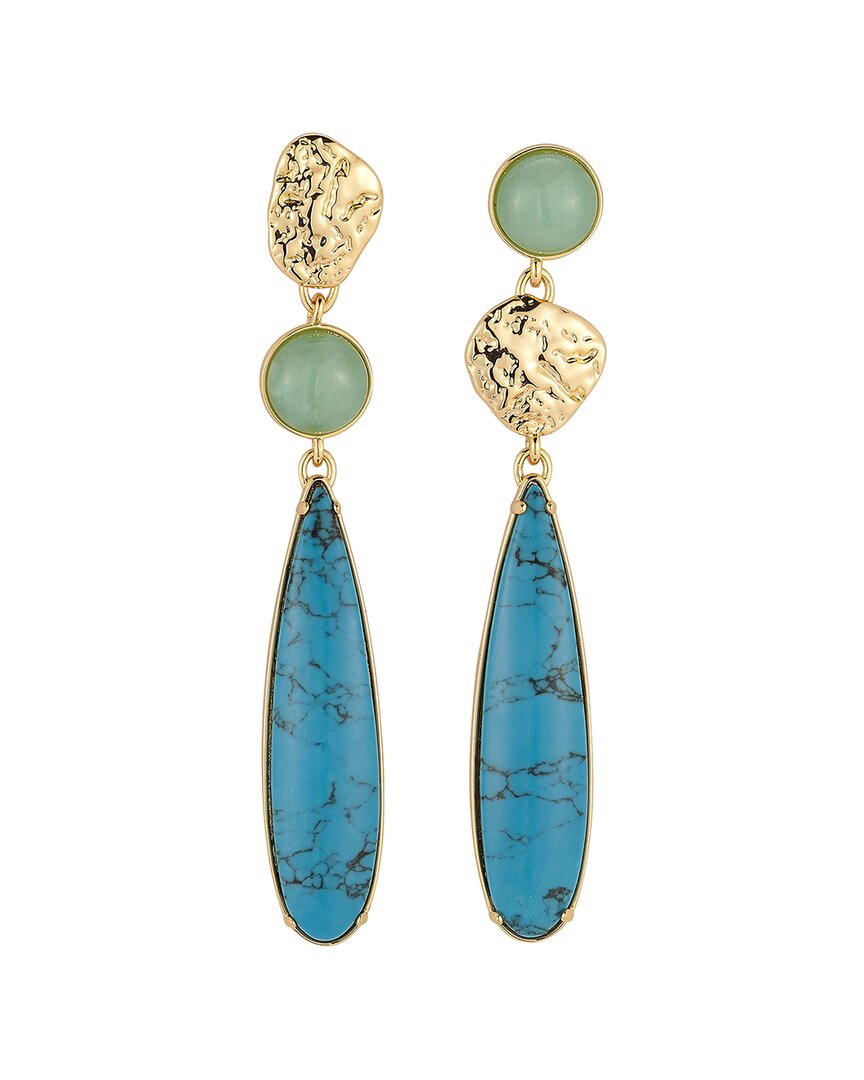 Mignonne Gavigan 14K Plated Gemstone Cz Earrings