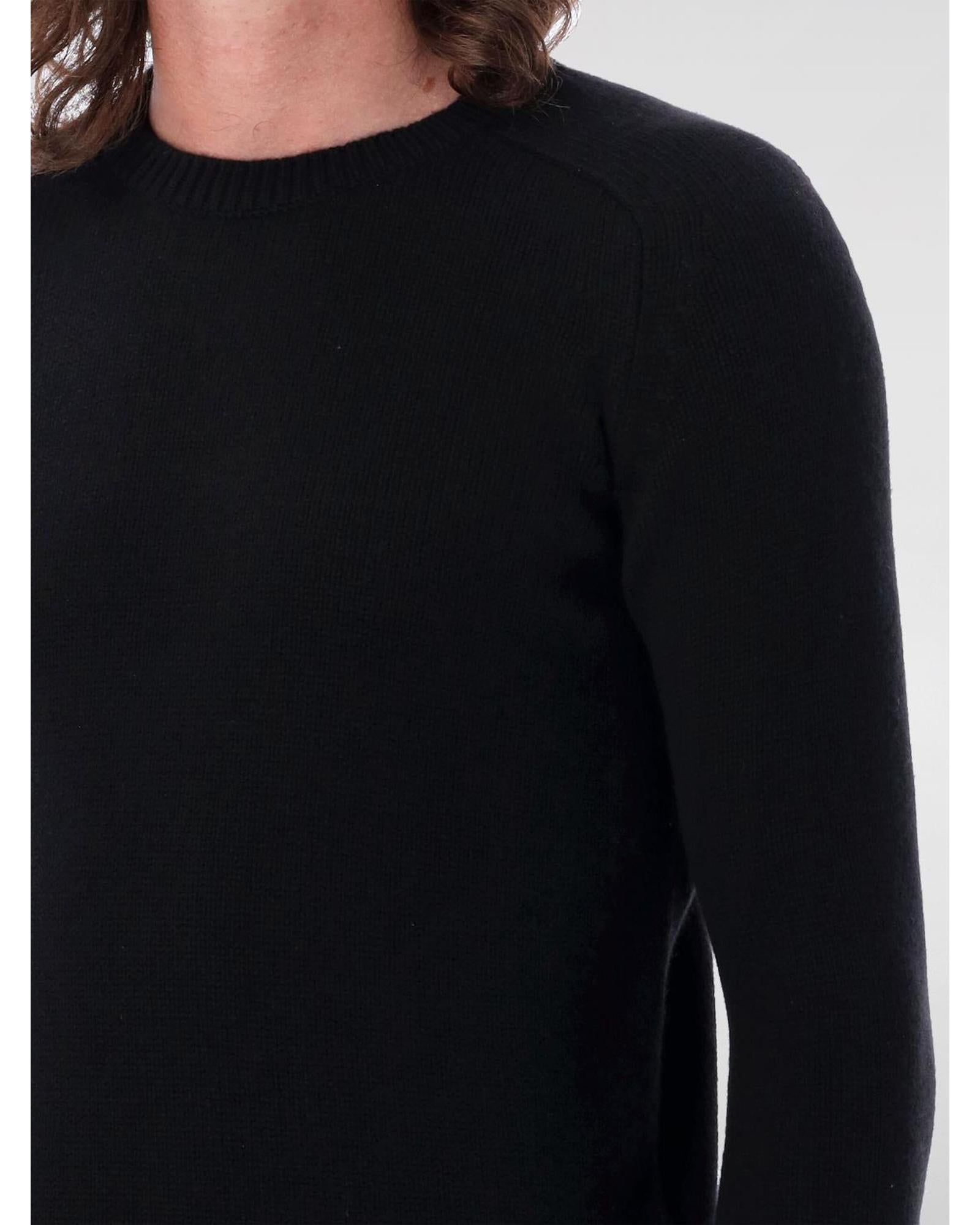 Saint Laurent Cashmere Crew Neck Sweater Men Black