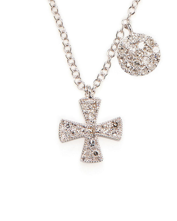 Meira T Cross Diamond & 14K Necklace