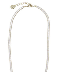 Cloverpost Jana 14K Plated Cz Lariat Necklace