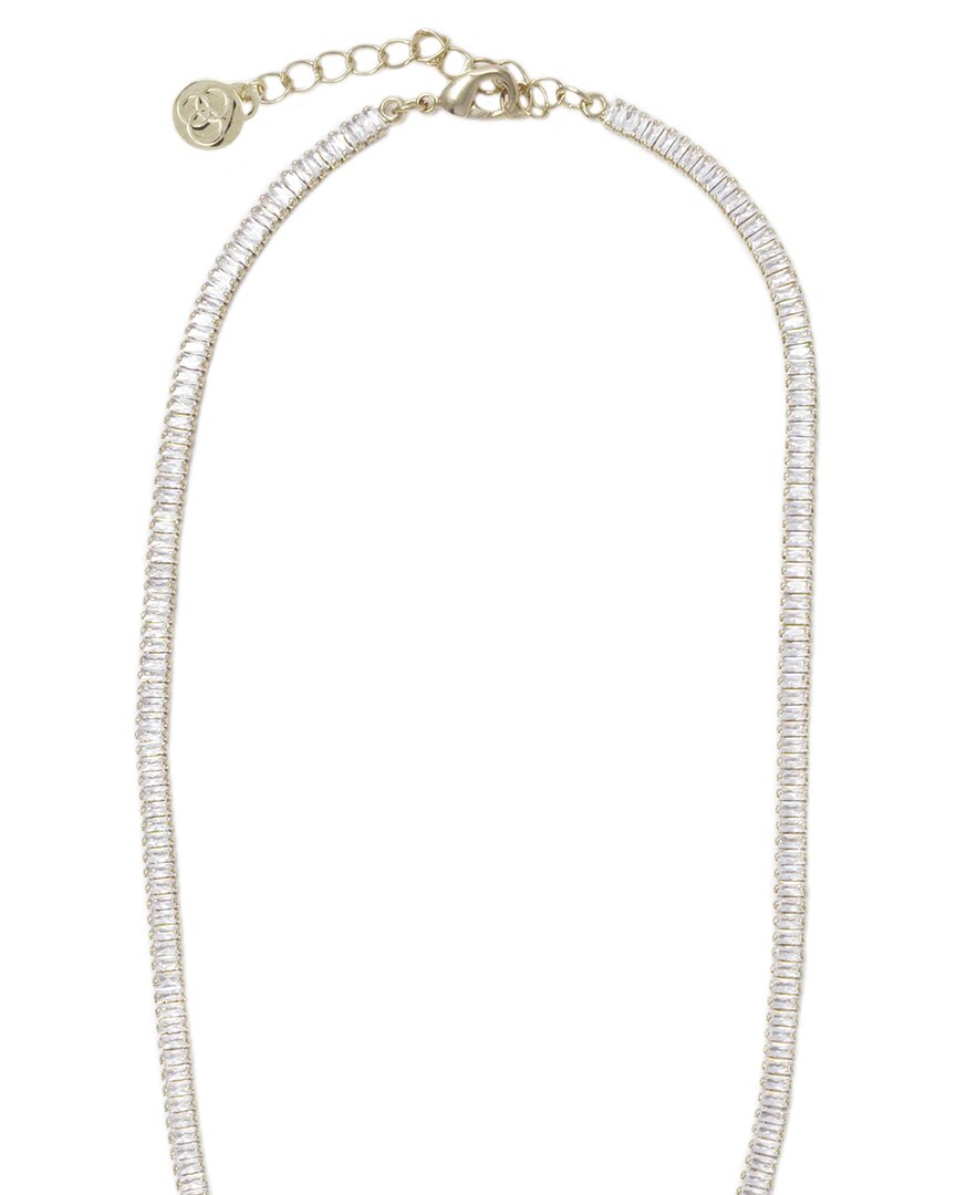 Cloverpost Jana 14K Plated Cz Lariat Necklace