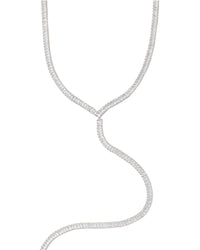 Cloverpost Jana 14K Plated Cz Lariat Necklace