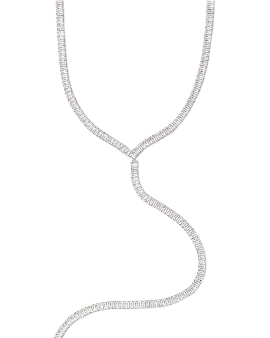 Cloverpost Jana 14K Plated Cz Lariat Necklace