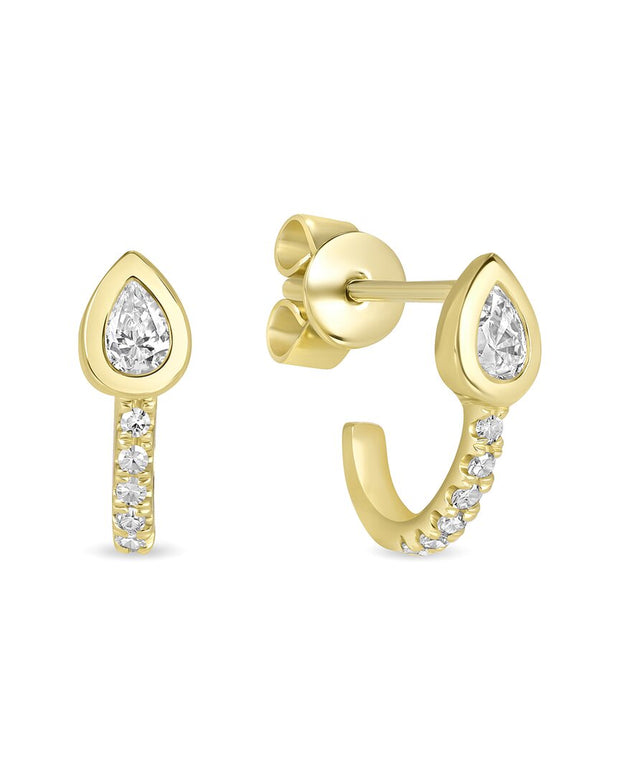 Ron Hami 14K 0.21 Ct. Tw. Diamond Half-Huggie Earrings