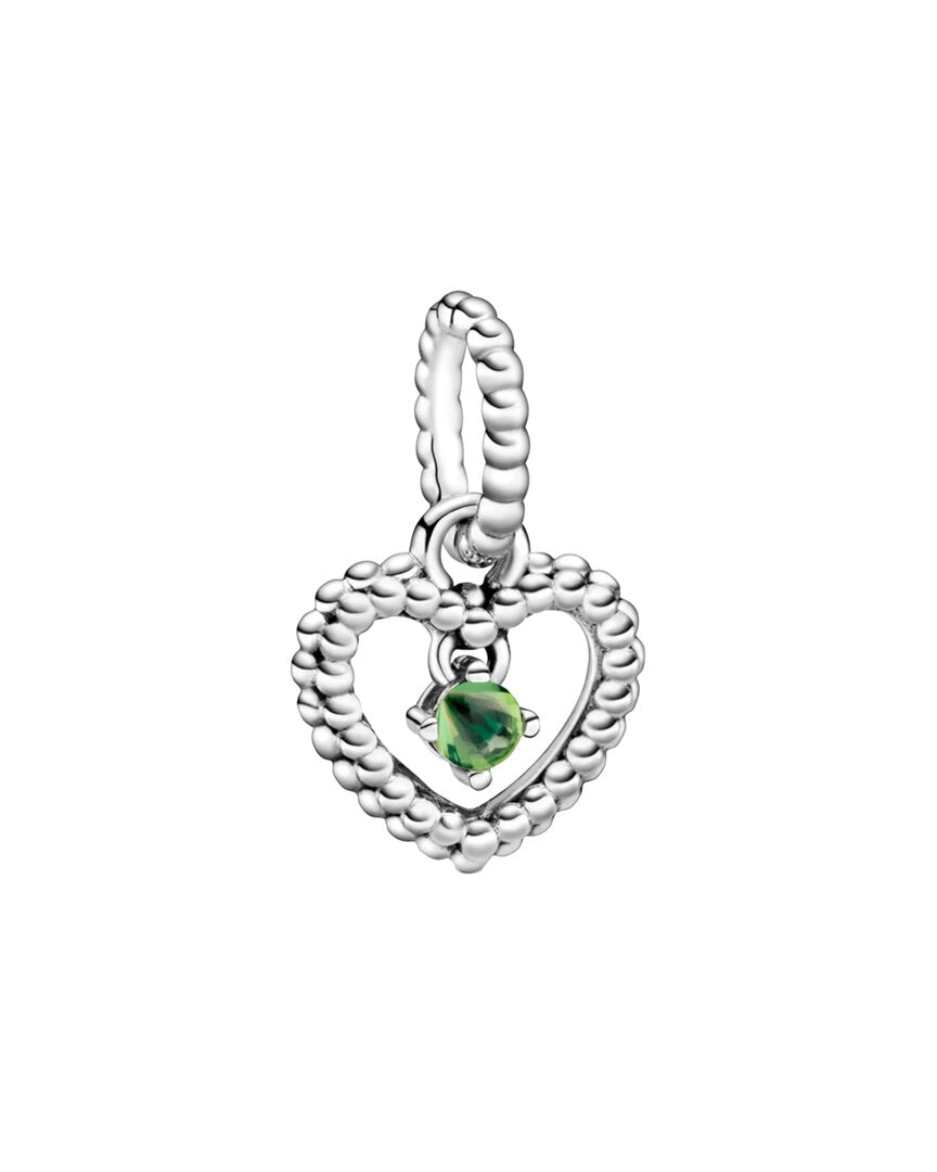Pandora Moments Silver Heart Dangle Charm No Color