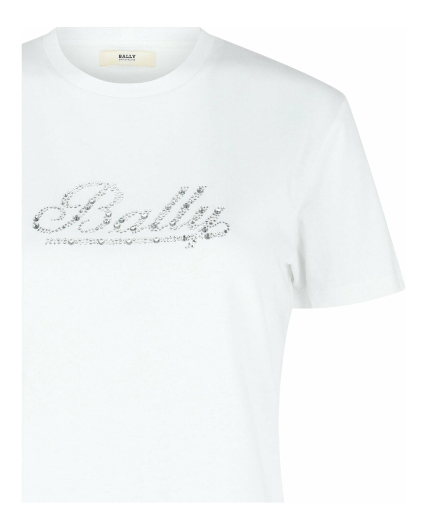 Bally Womens Crystal Logo T-Shirt