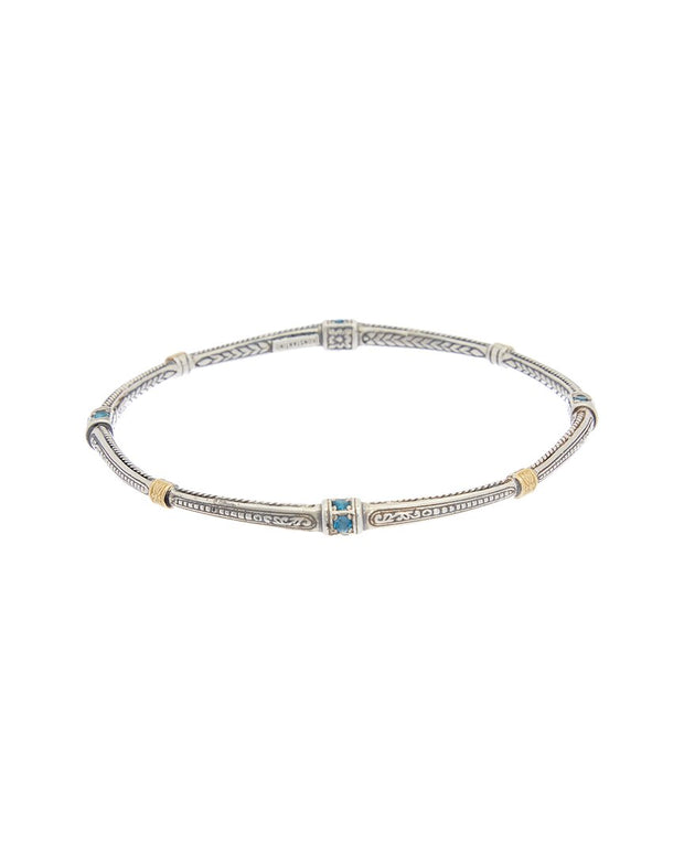 Konstantino Hermione 18K & Silver London Blue Bracelet