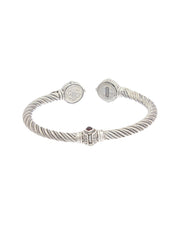 Konstantino Hermione 18K & Silver Garnet & Pearl Bracelet