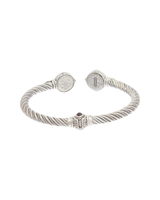 Konstantino Hermione 18K & Silver Garnet & Pearl Bracelet