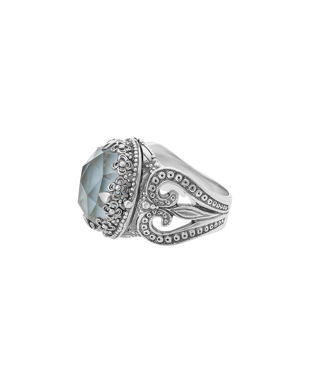 Konstantino Silver Pearl Ring