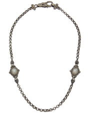 Konstantino Astritis Silver Pearl Necklace