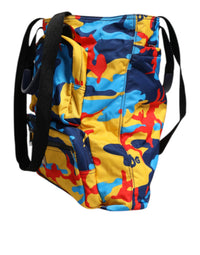 Dolce & Gabbana Multicolor Camouflage Nylon Shopping Tote Women's Bag