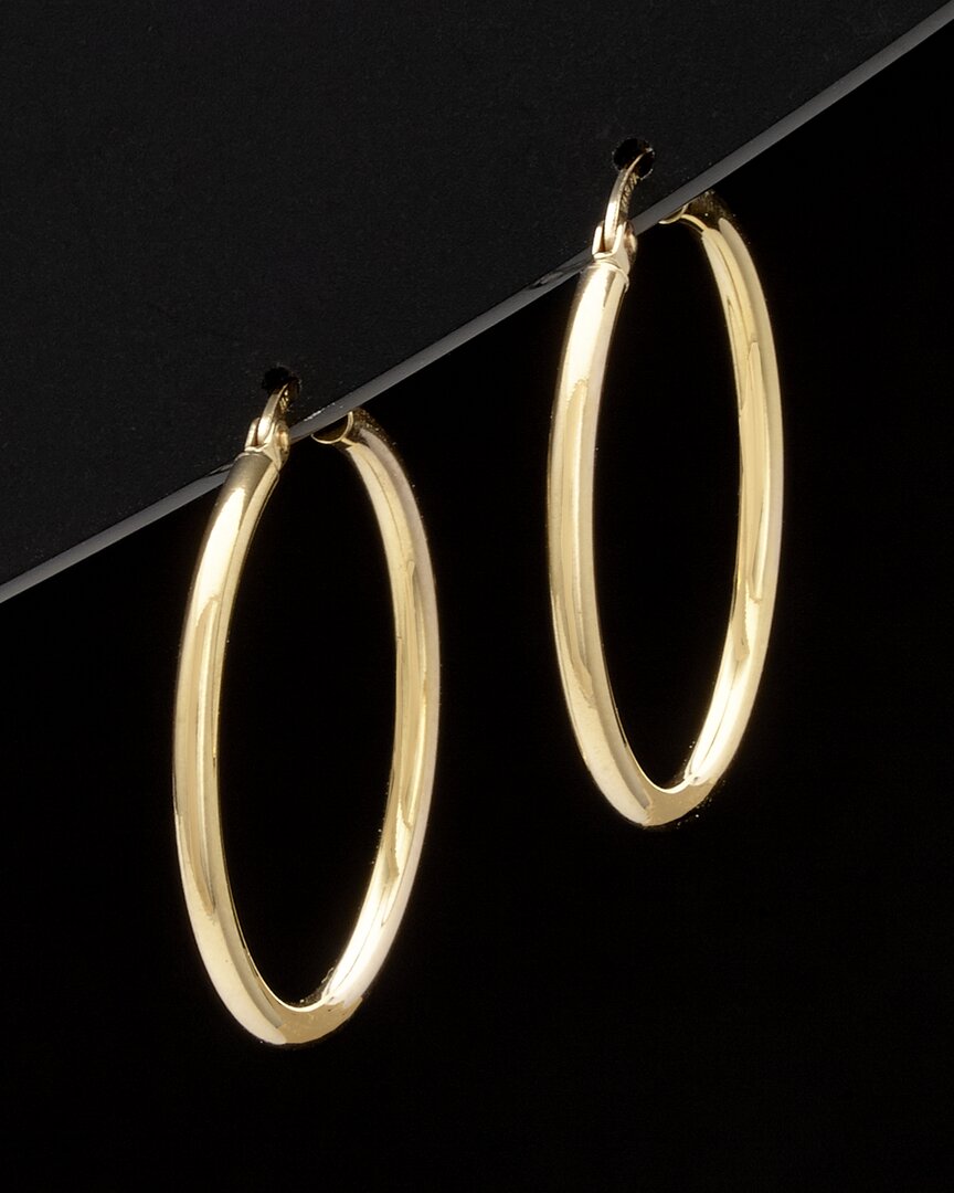 14K Italian Gold Hoops