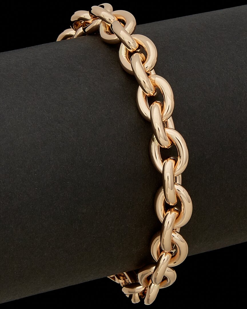 14K Italian Rose Gold Link Bracelet