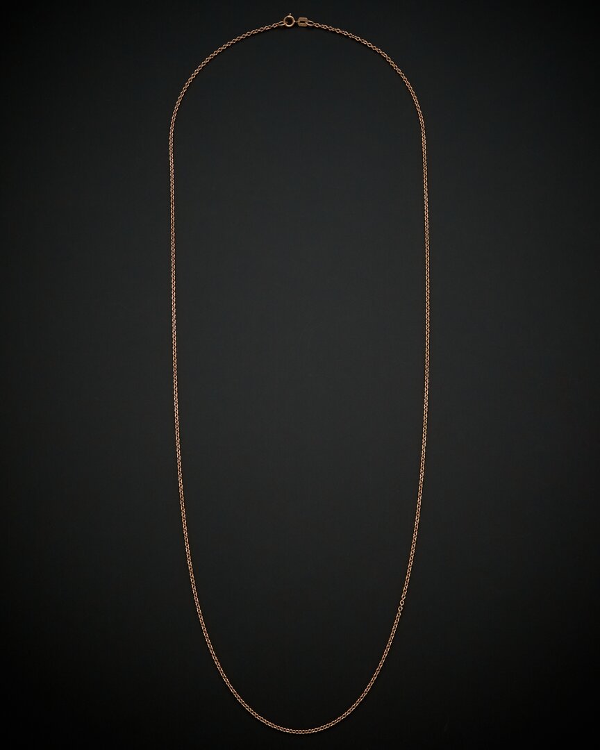 14K Italian Rose Gold Chain Necklace